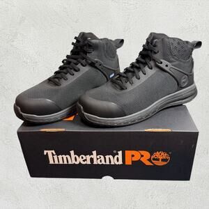 Timberland PRO Drivetrain Mid Composite Toe Work Boot SD35 Men's 7 Black NIB